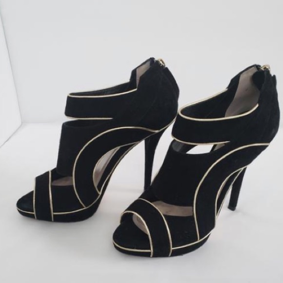 COPY - Dior Wave Booties Black and Gold Stiletto … - Picture 1 of 8